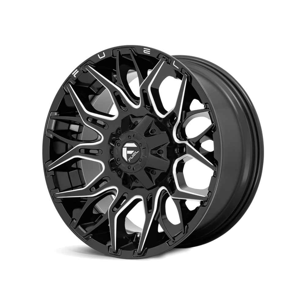 Fuel Twitch - D771 / Candy Red & Milled 6 LUG - obrazek 4