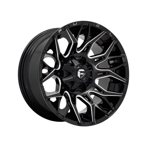 Fuel Twitch - D771 / Candy Red & Milled 6 LUG - obrazek 5