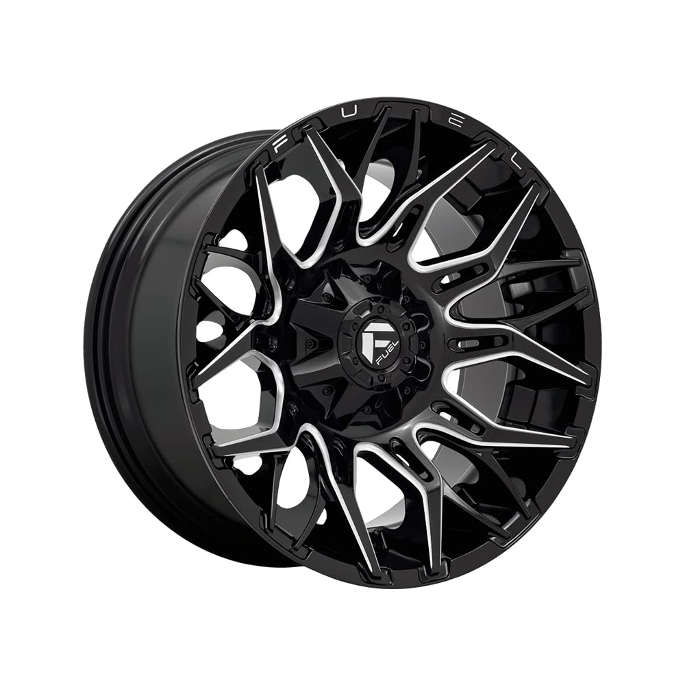 Fuel Twitch - D771 / Candy Red & Milled 6 LUG - obrazek 5