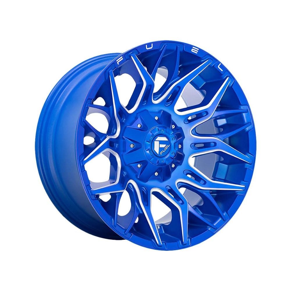 Fuel Twitch - D771 / Candy Red & Milled 6 LUG - obrazek 6