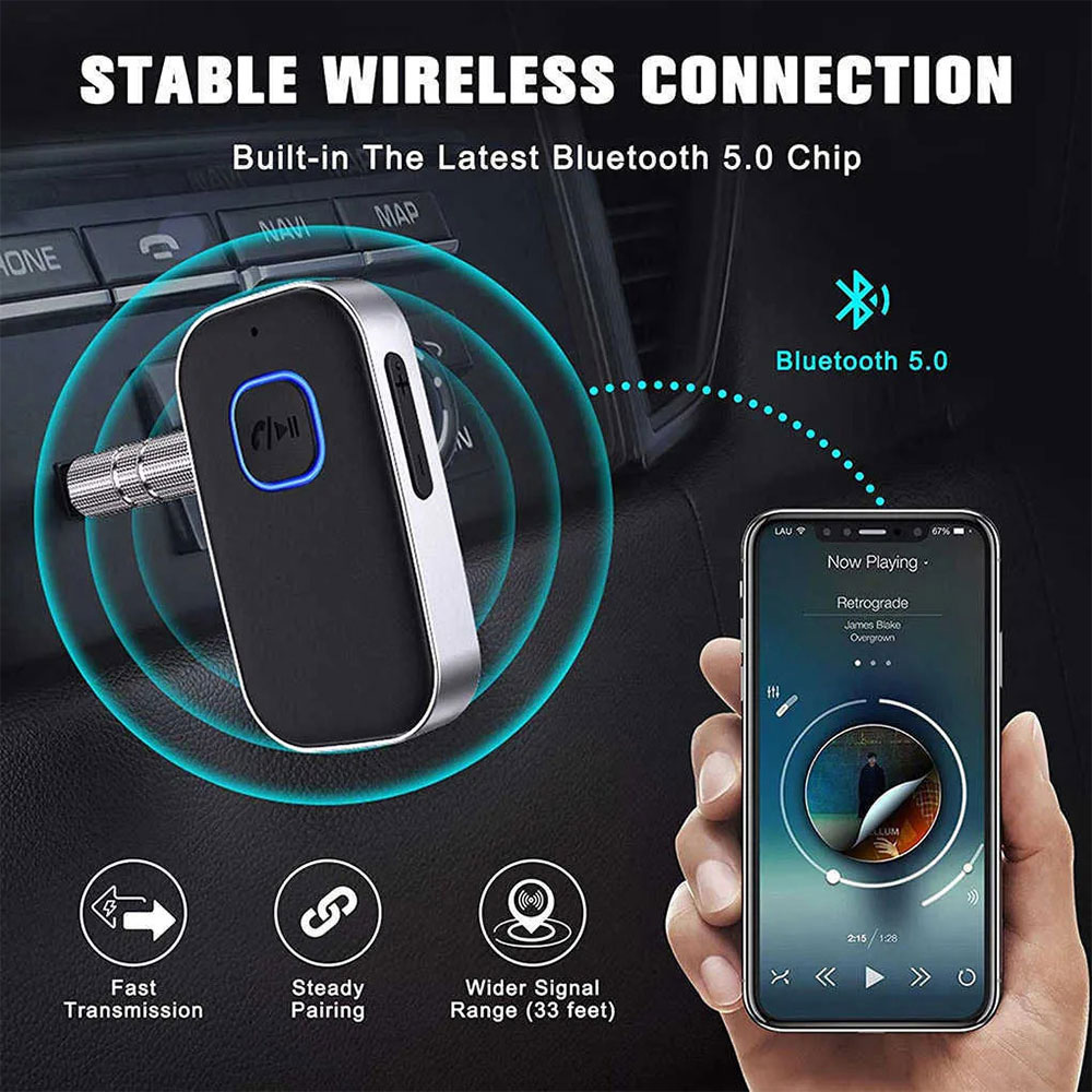 Bluetooth Receiver with LCD Screen For Car - obrazek 3