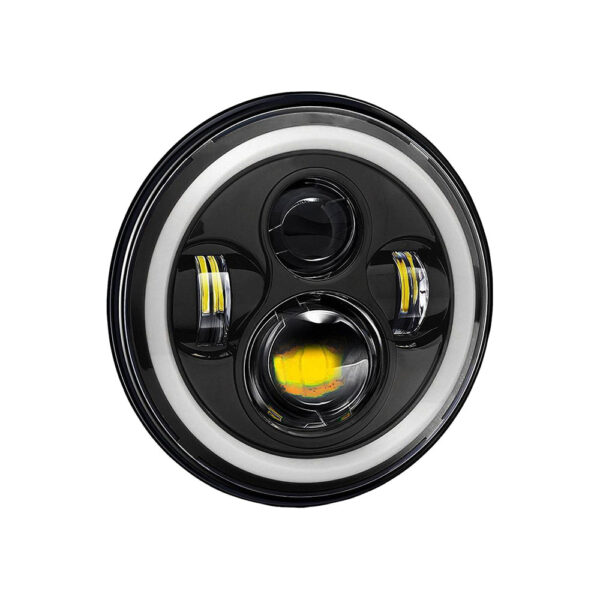 SUPAREE 7 Round LED Headlights RGB Halo Angel - obrazek 2