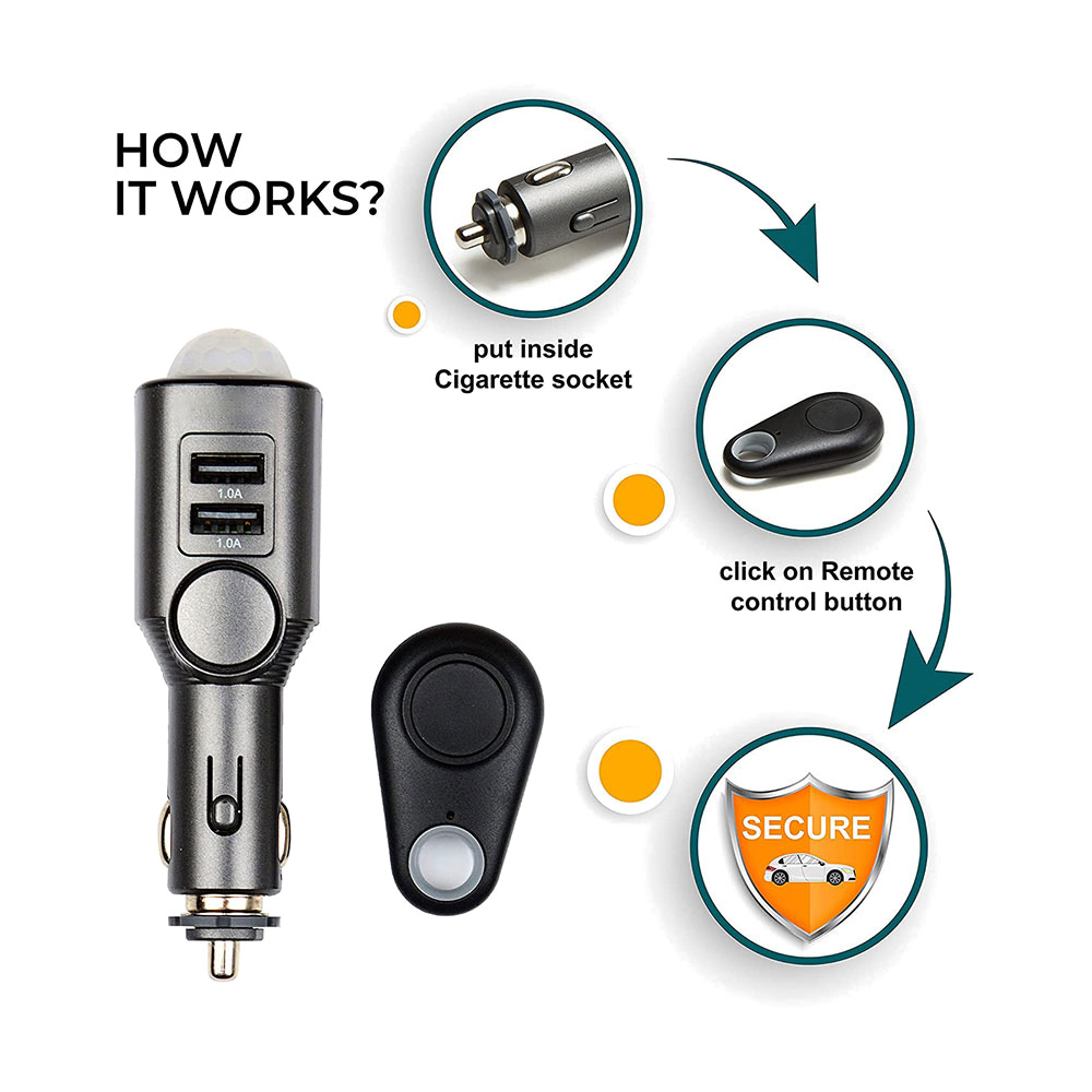 Technaxx Car Alarm With Charging Function TX-100 - obrazek 3
