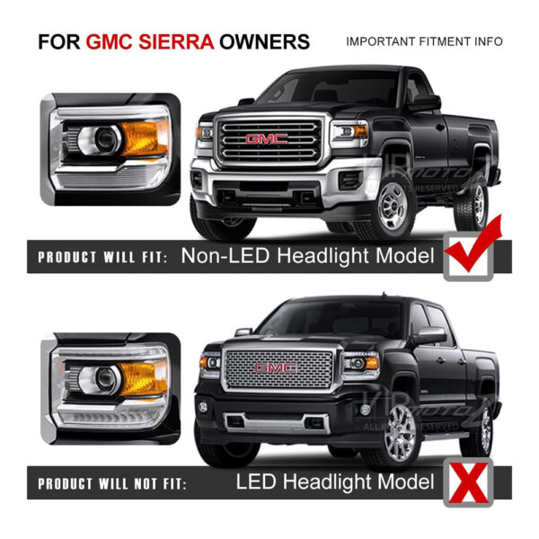 Autoparts LED Black Projector Headlights - obrazek 5