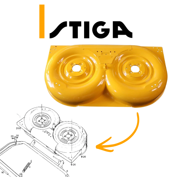 Deck, obudowa Kosiska Stiga 85M Villa, ready 1134302501