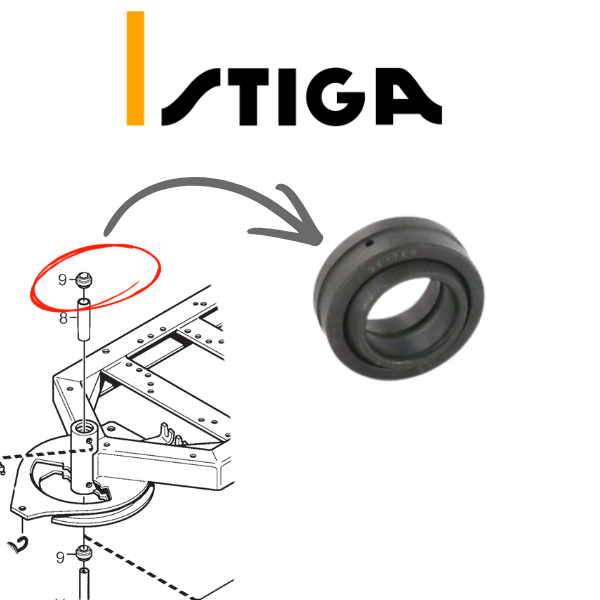 Łożysko przegubu Stiga Park Centralne 9547-0001-00