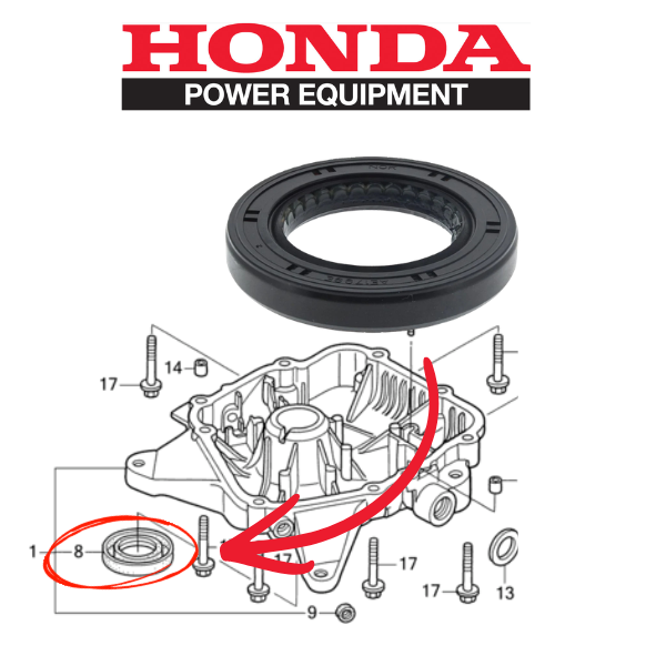 HONDA GXV530/20 GCV530/520 simmering wału 91202-Z0A-003 Dolny, główny